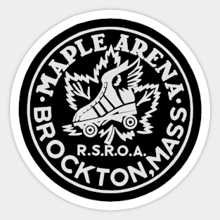 Vintage Roller Skating Brockton Massachusetts Sticker